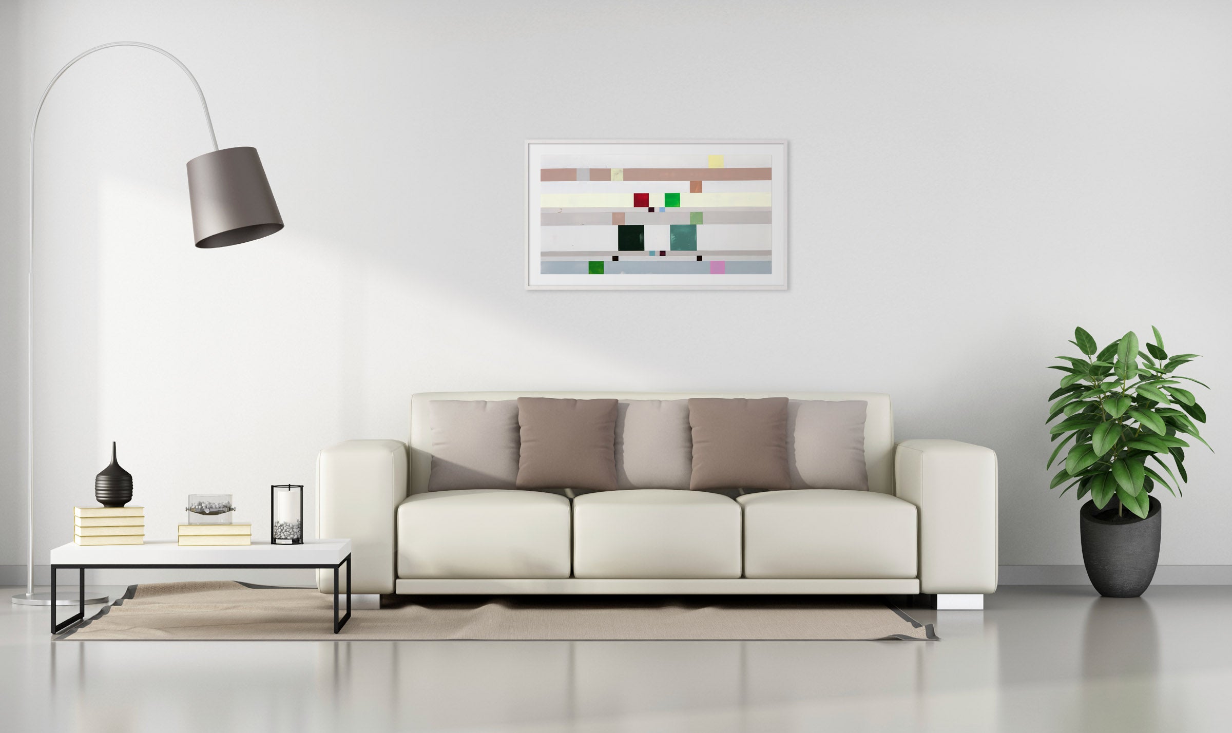 Artwork by Debra Ramsay, Present and Past, Made of Acrylic on polyester resin film 