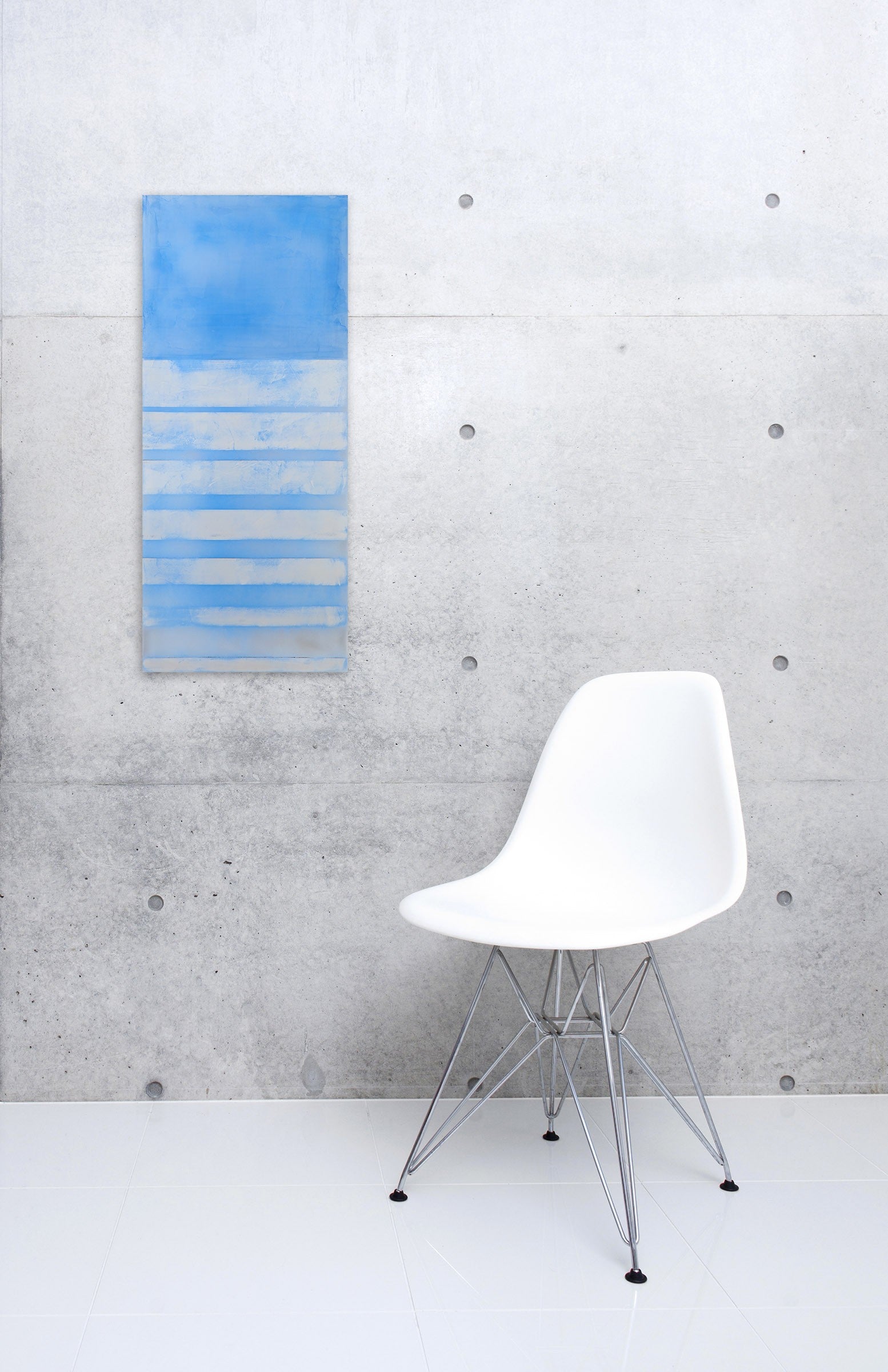 Artwork by Debra Ramsay, Sky & Snow, Made of Acrylic on clear plexiglass 