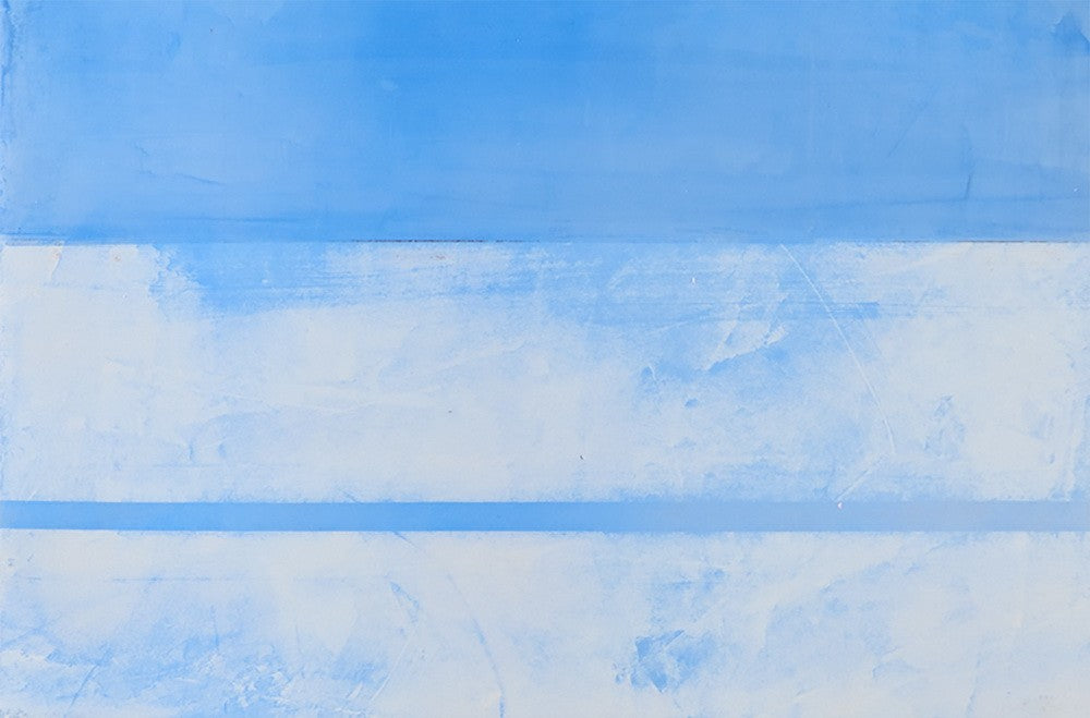 Artwork by Debra Ramsay, Sky & Snow, Made of Acrylic on clear plexiglass 