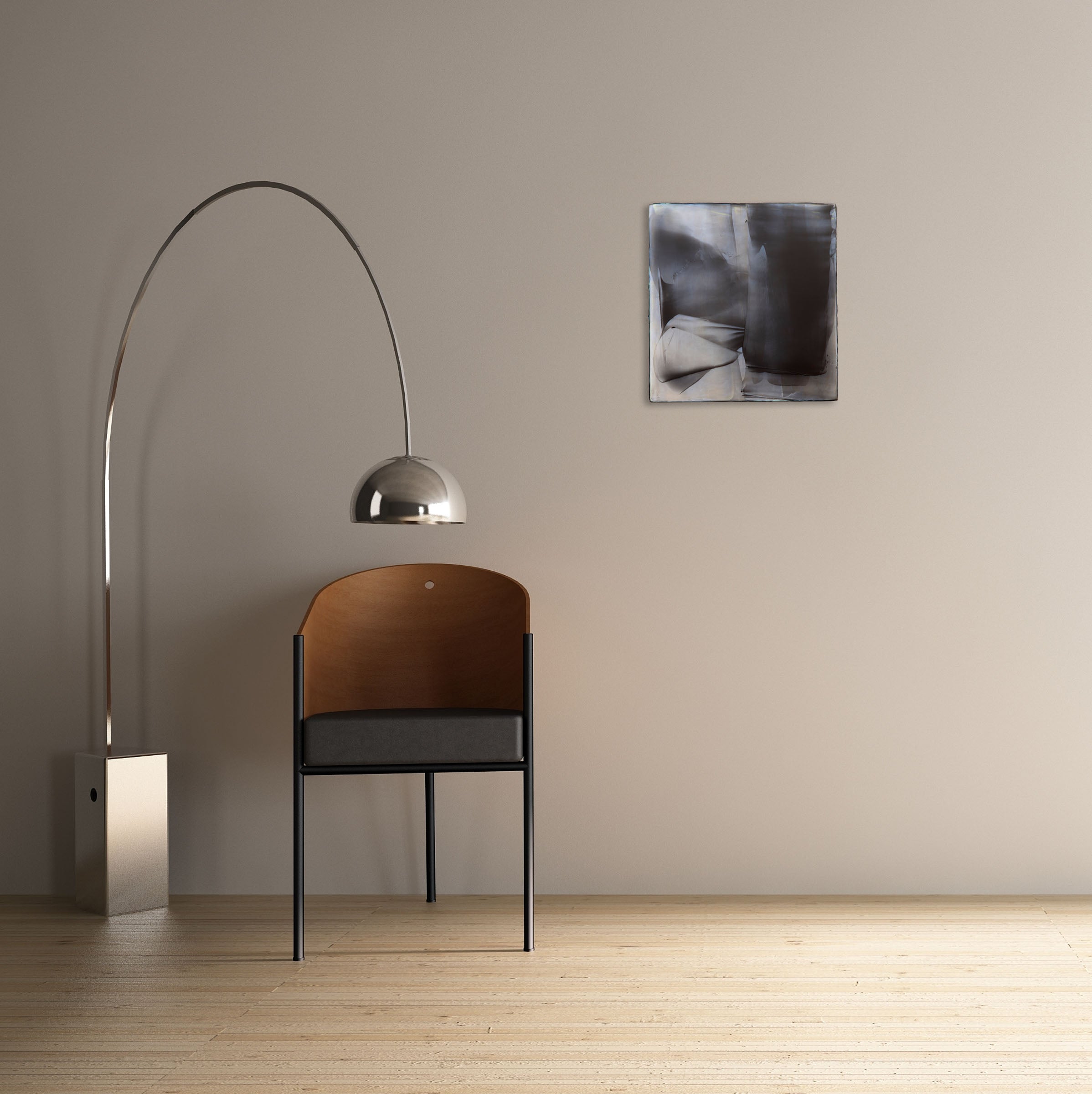 Artwork by Debra Ramsay, The wind turning in circles invents the dance, Made of Acrylic on acrylic panel 