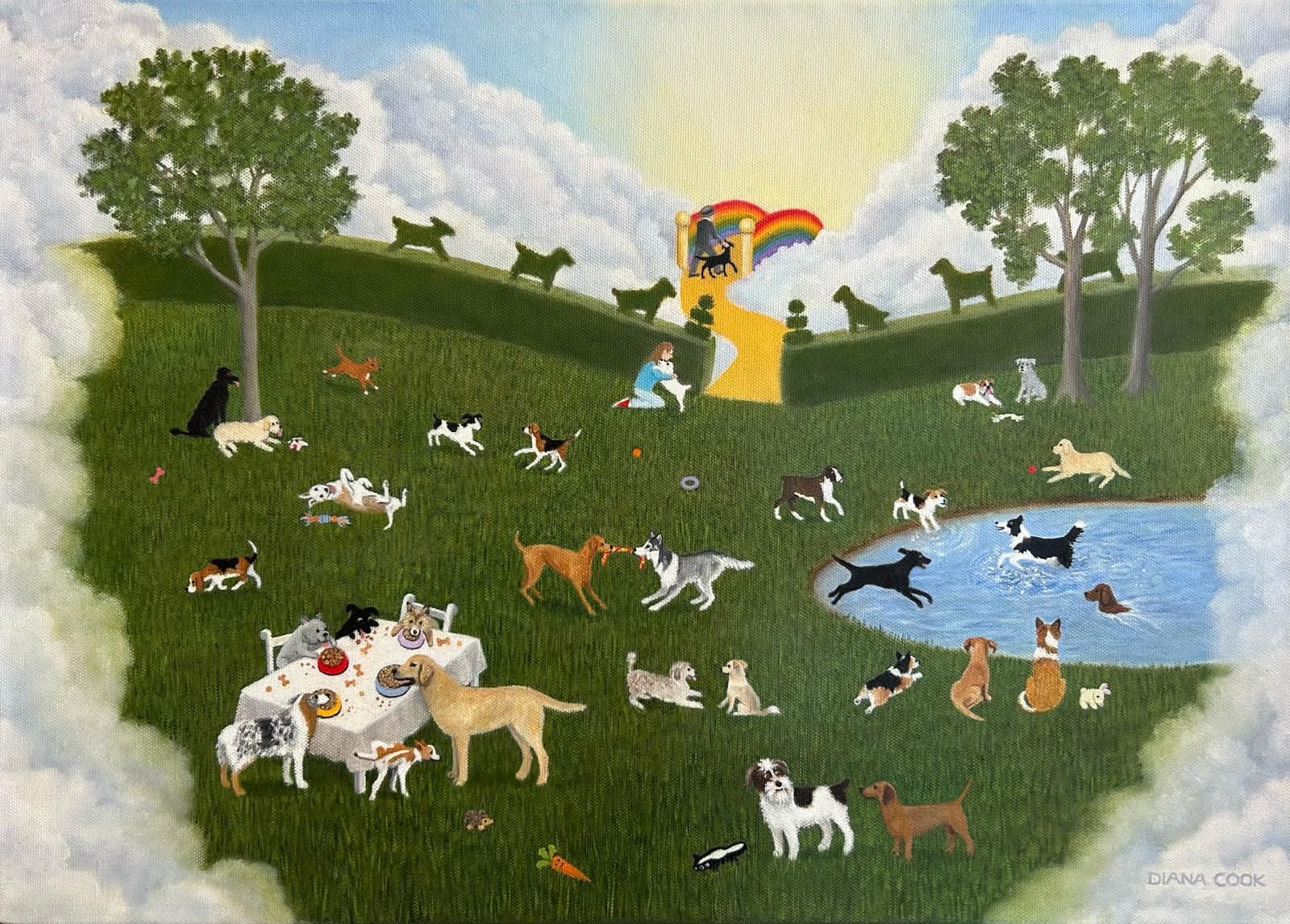 Rainbow Bridge for Dog Lovers by Diana Cook, null