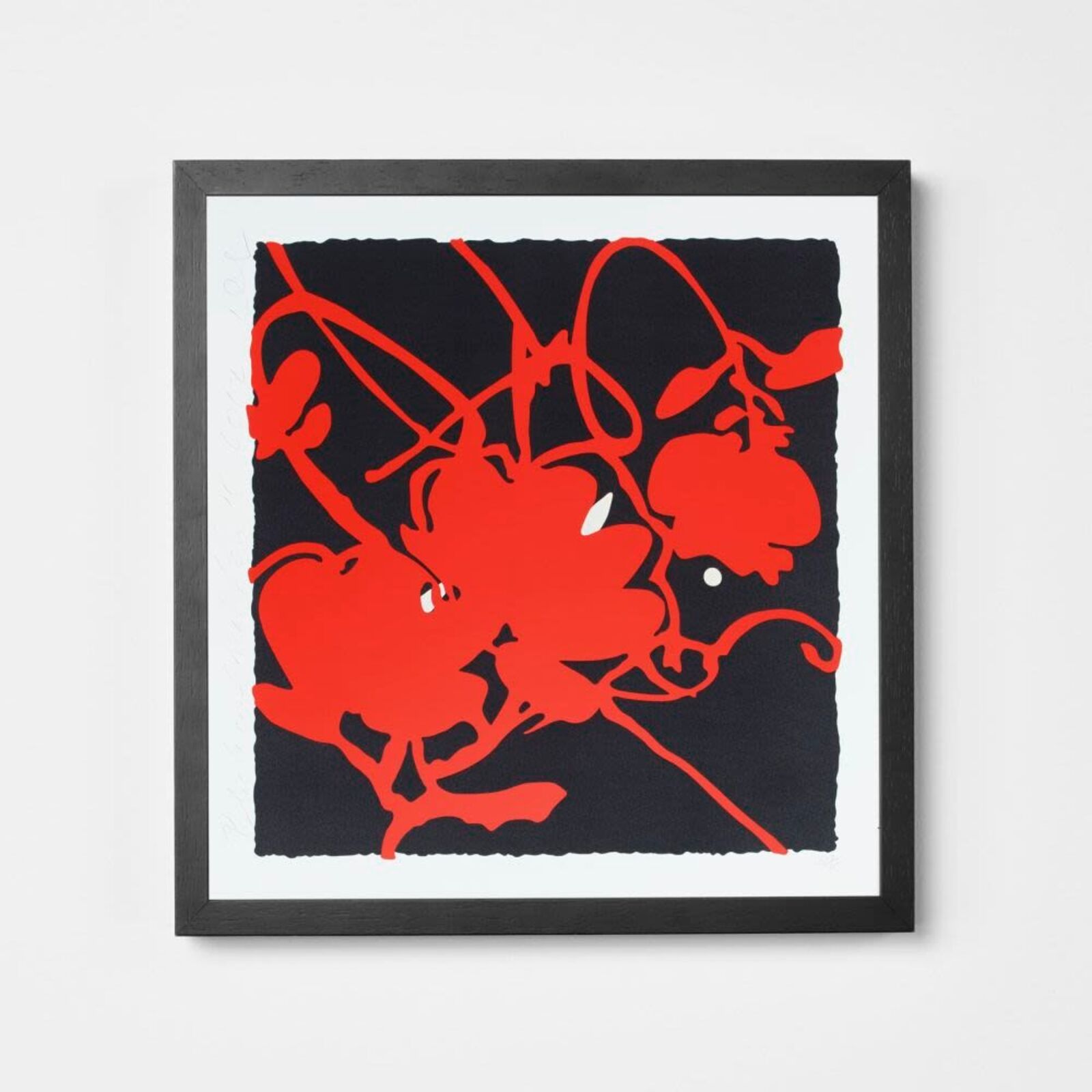 Artwork by Donald Sultan, Black and Red, Feb. 15, 2012, Made of Silkscreen 