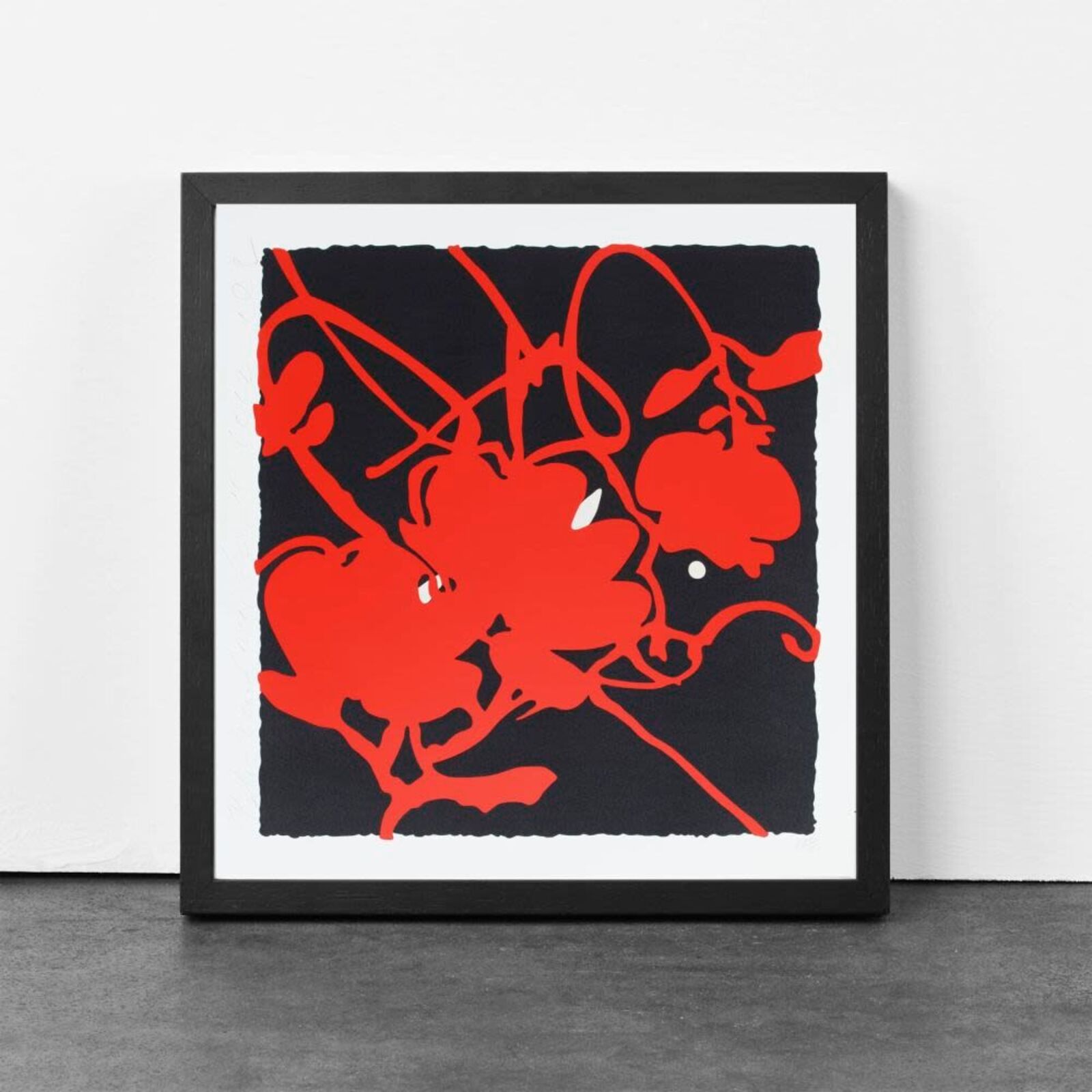 Artwork by Donald Sultan, Black and Red, Feb. 15, 2012, Made of Silkscreen 