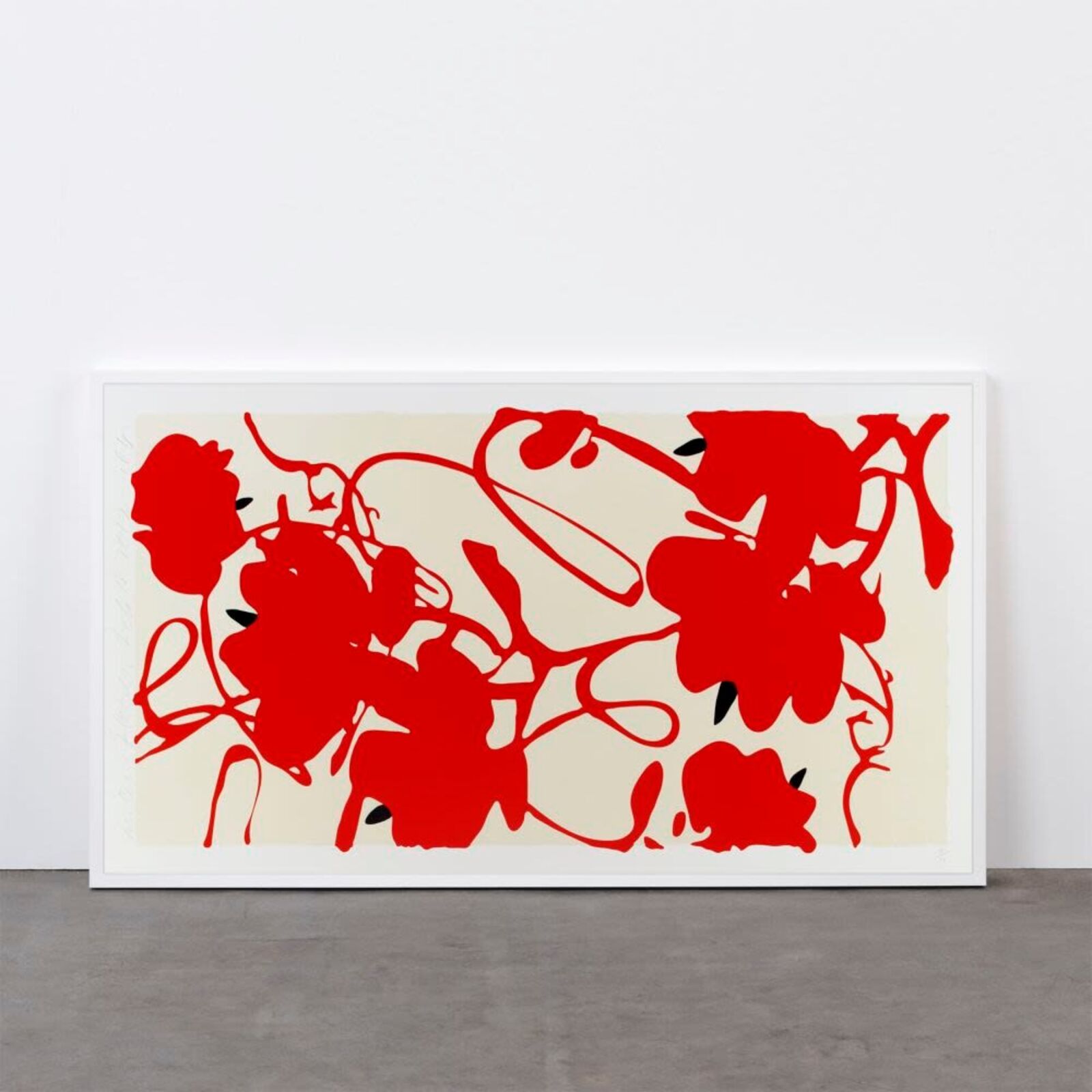 Lantern Flowers, Feb 18, 2012 by Donald Sultan, 2012