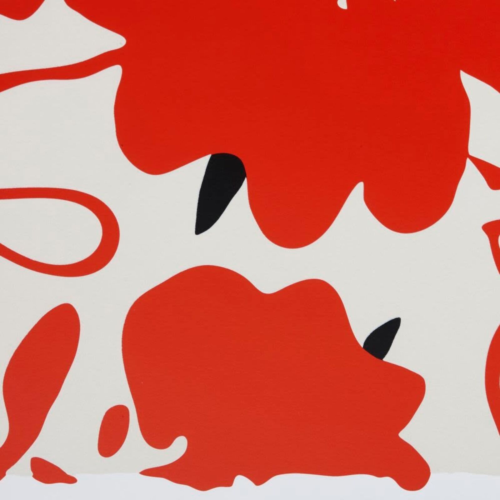 Artwork by Donald Sultan, Lantern Flowers, Feb 18, 2012, Made of Silkscreen 