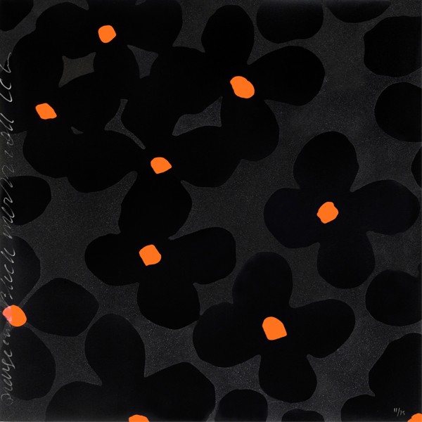 Orange and Black, March 22, 2011 by Donald Sultan, 2011