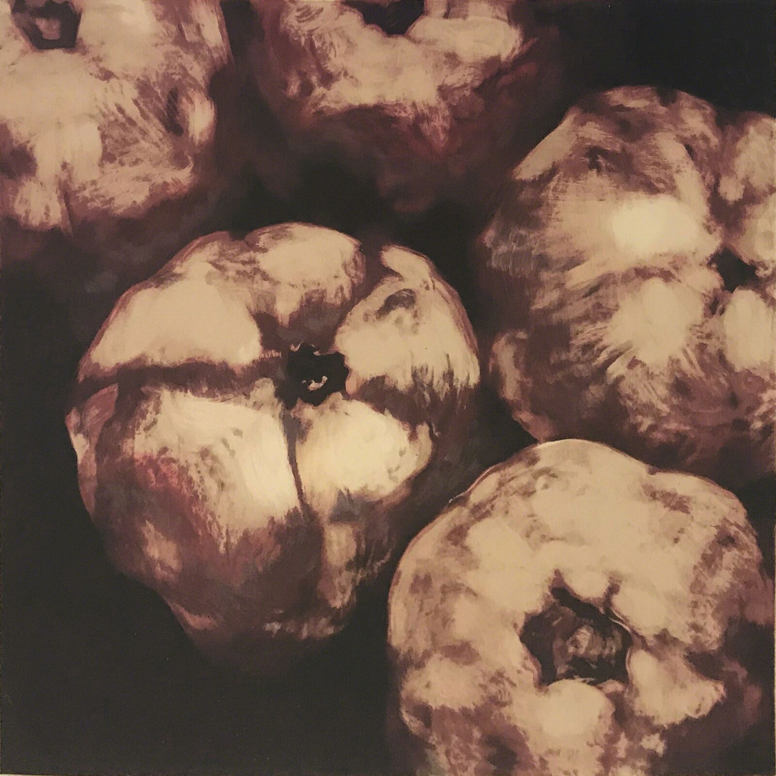 Artwork by Donald Sultan, POMEGRANATES, Made of Silkscreen 