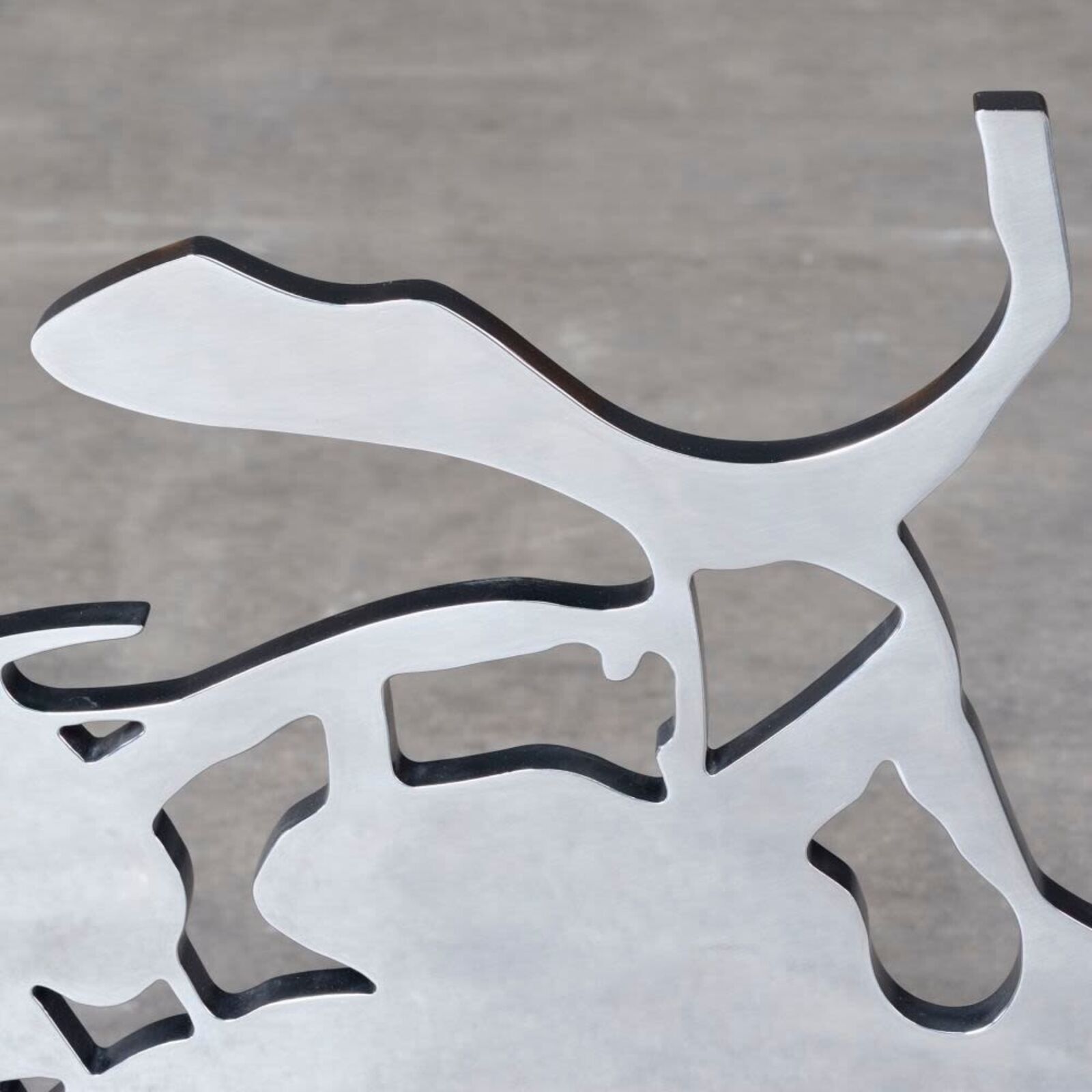 Artwork by Donald Sultan, Silver Lantern Flowers, May 5, 2014, Made of Polished Aluminum Sculpture 