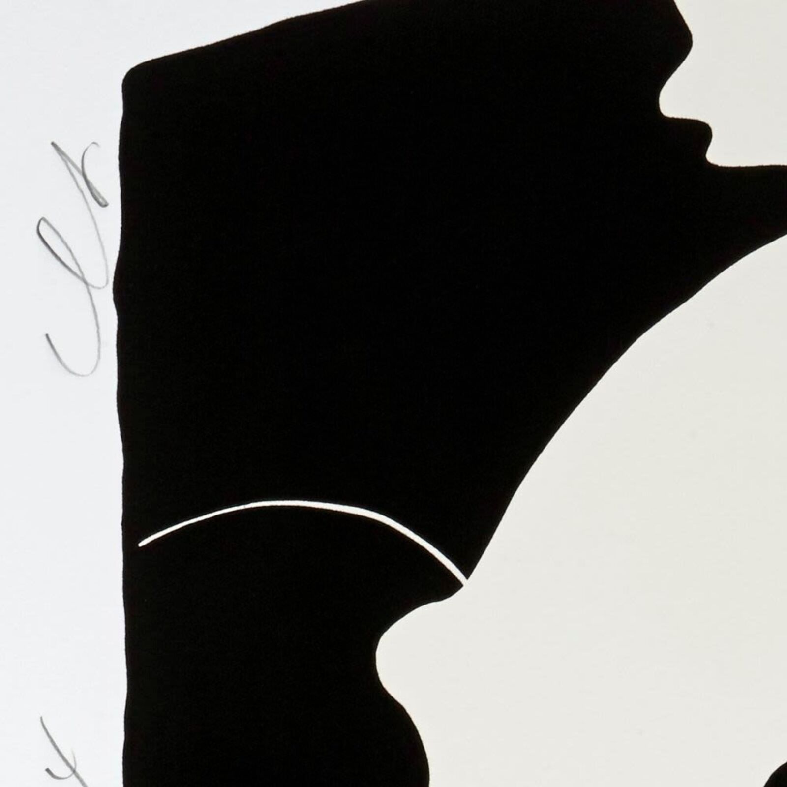 Artwork by Donald Sultan, White Tulips and Vase, Feb 25, 2014, Made of Silkscreen 