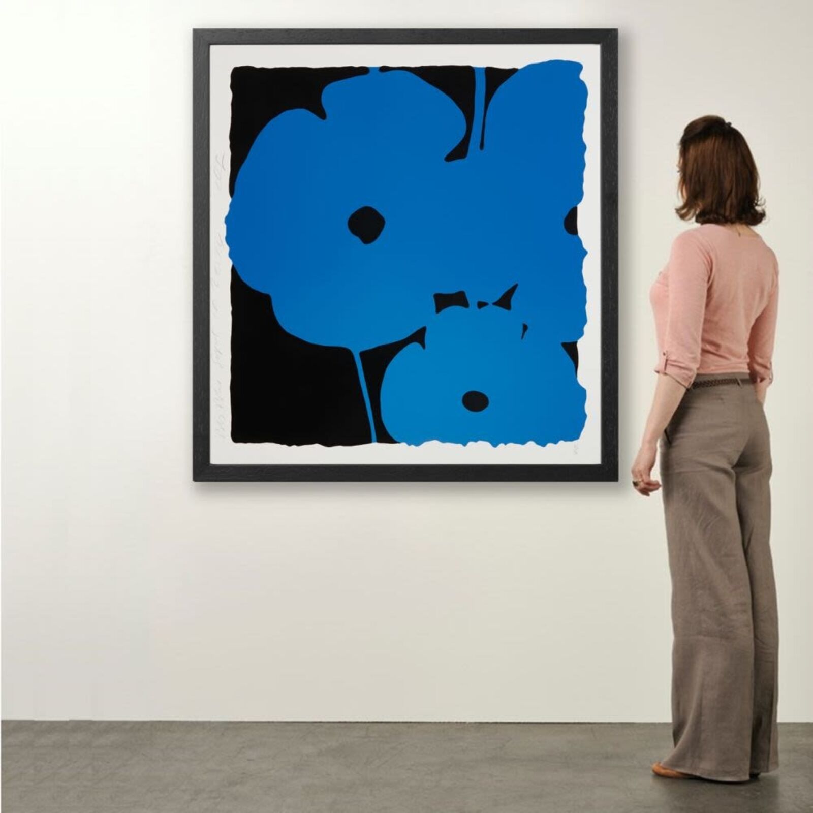 Artwork by Donald Sultan, Big Blue, Sept 10, 2014, Made of Silkscreen 