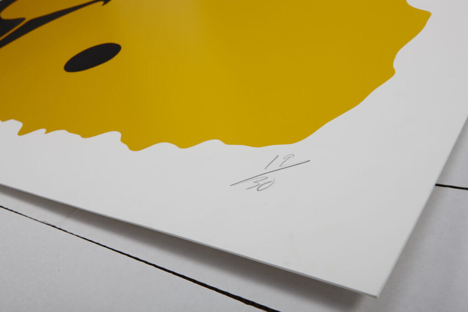 Artwork by Donald Sultan, Big Yellow, Sept. 12, 2014, Made of Silkscreen 