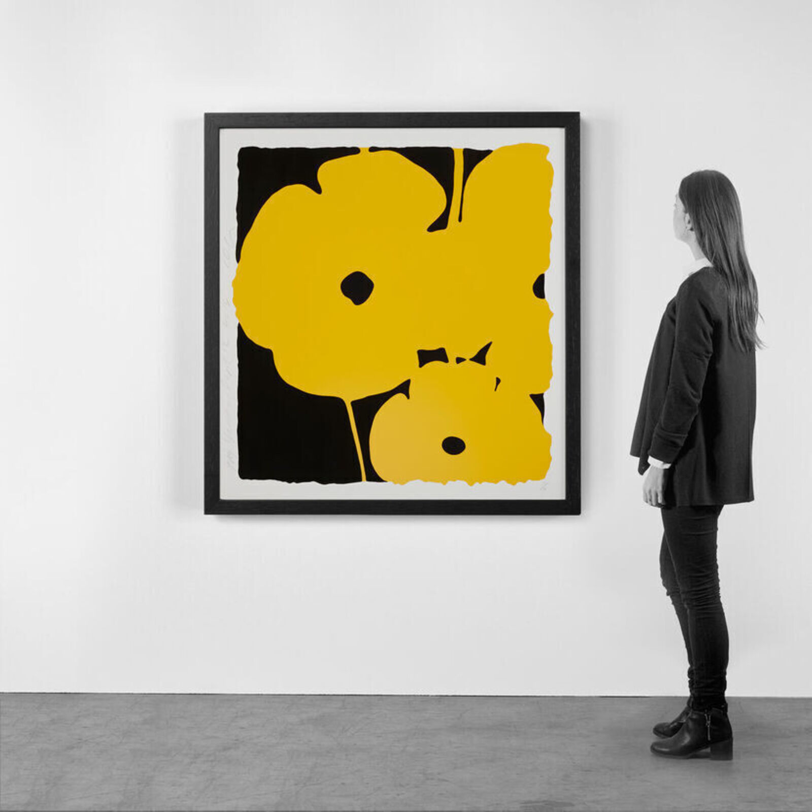 Artwork by Donald Sultan, Big Yellow, Sept. 12, 2014, Made of Silkscreen 