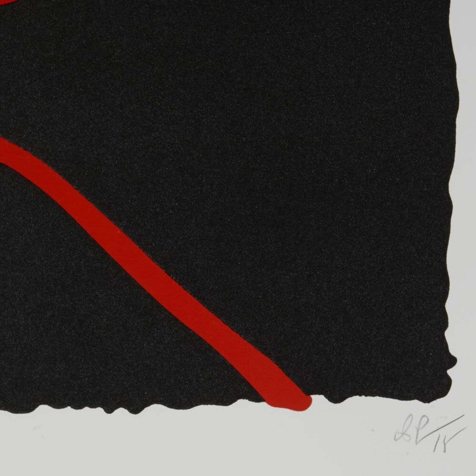 Artwork by Donald Sultan, Black and Red, Feb. 15, 2012, Made of Silkscreen 