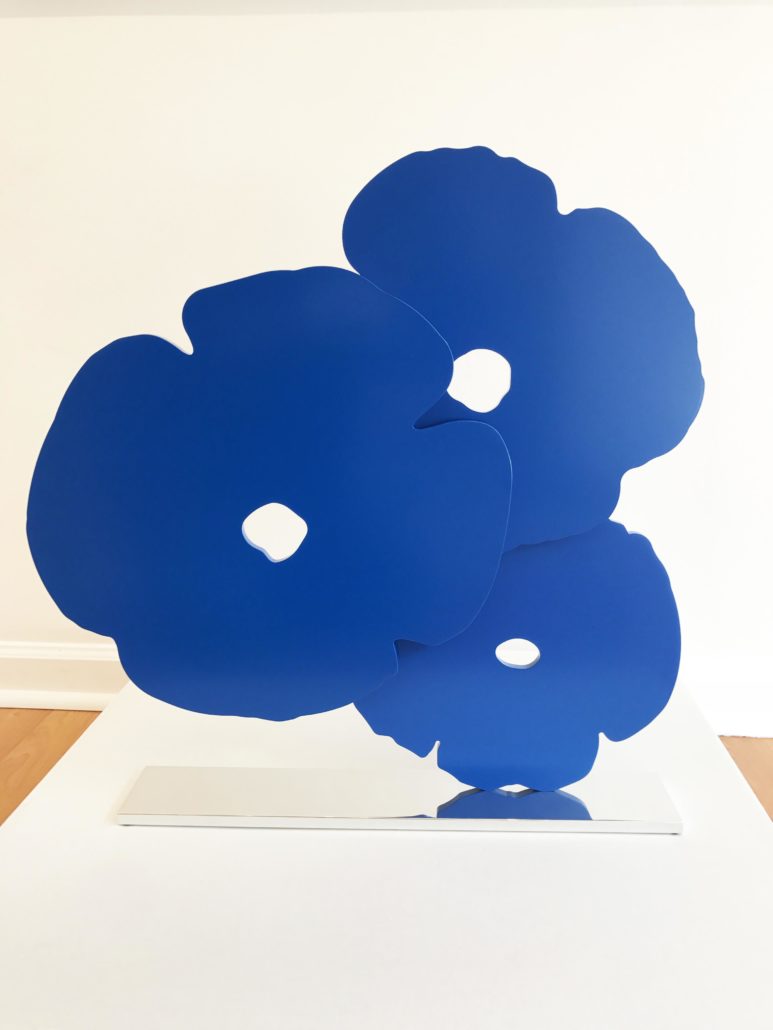 Blue Poppies by Donald Sultan, 2015