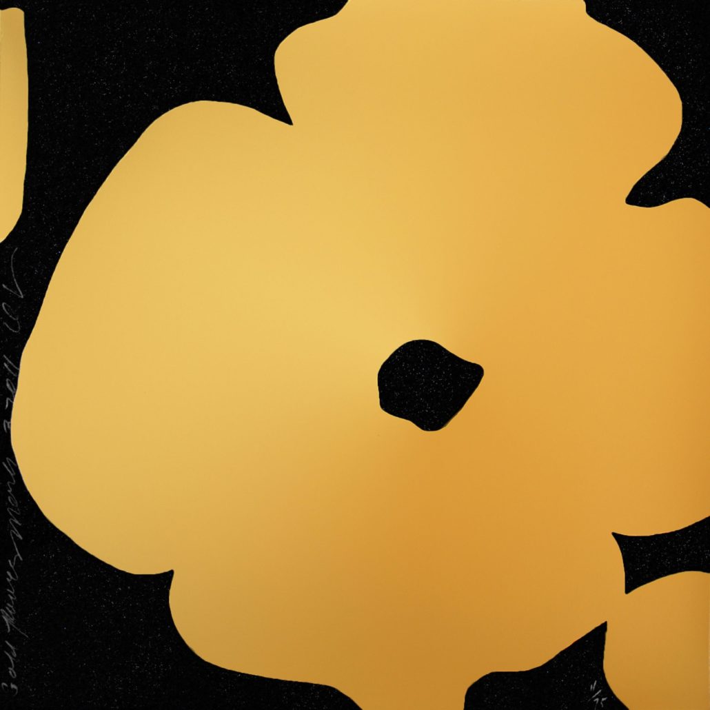 Gold Flowers by Donald Sultan, 2011