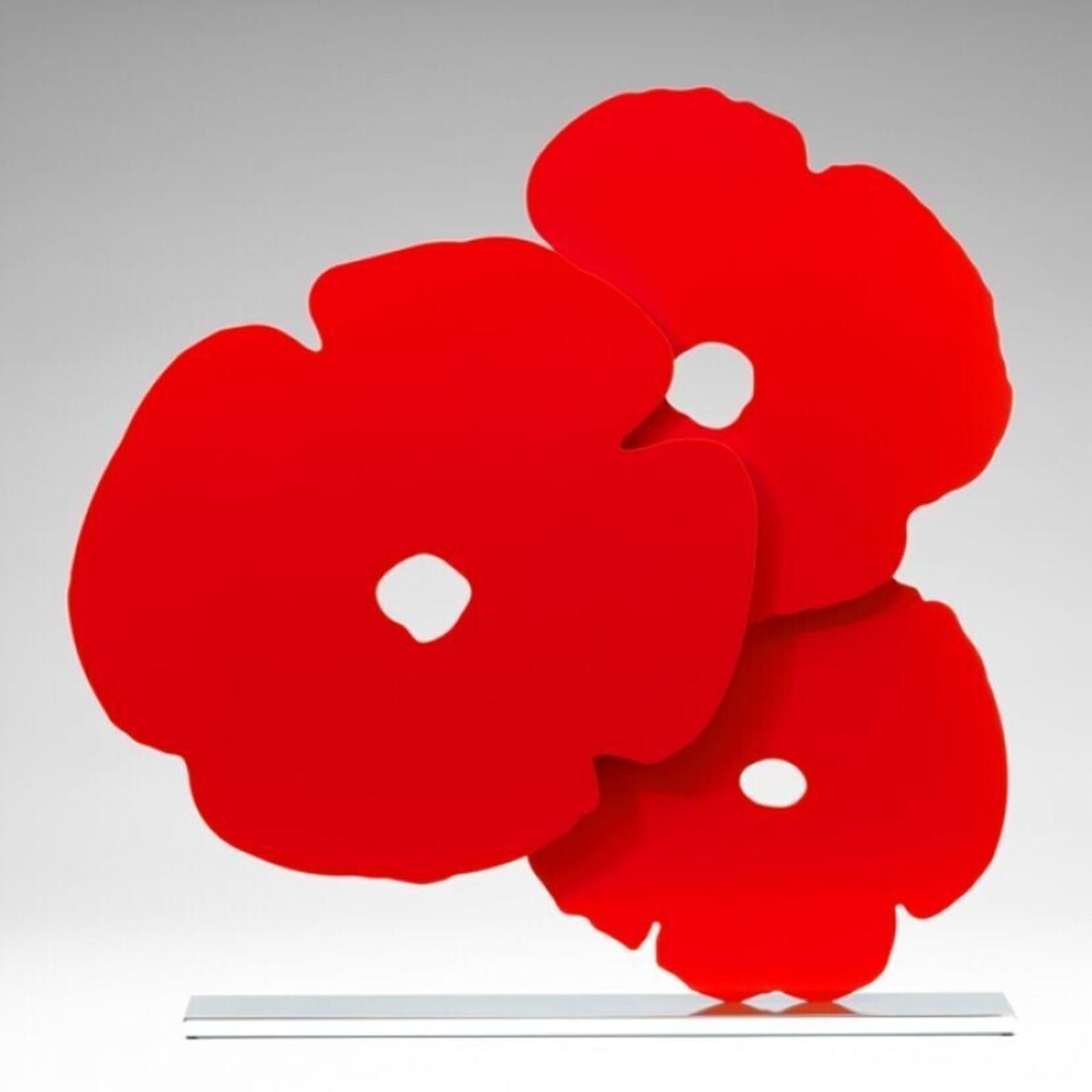 Red Poppies by Donald Sultan, 2015