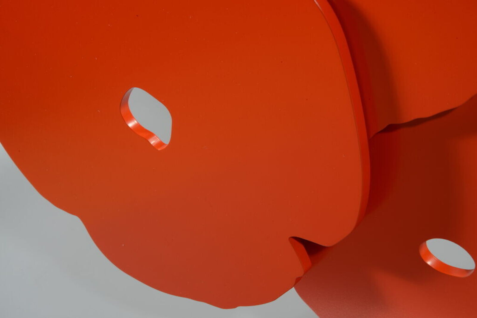 Artwork by Donald Sultan, Red Poppies, Made of Painted aluminum on polished aluminum base 