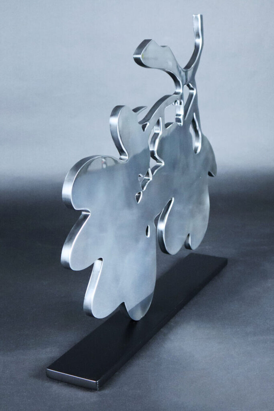 Artwork by Donald Sultan, Silver Lantern Flowers, May 5, 2014, Made of Polished Aluminum Sculpture 