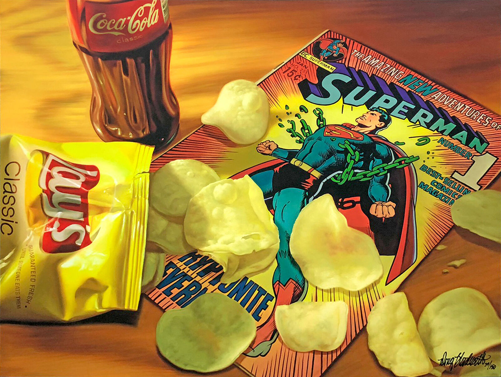 Superchip (large signed giclee on canvas) by Doug Bloodworth, 2010