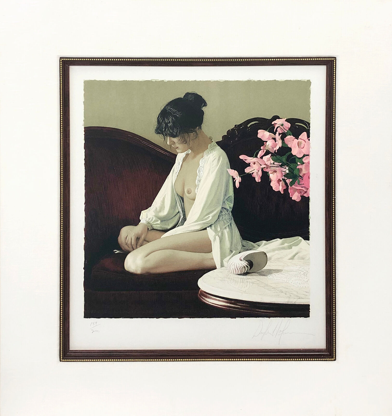 Artwork by Douglas Hofmann, PINK FLOWERS, Made of Serigraph 