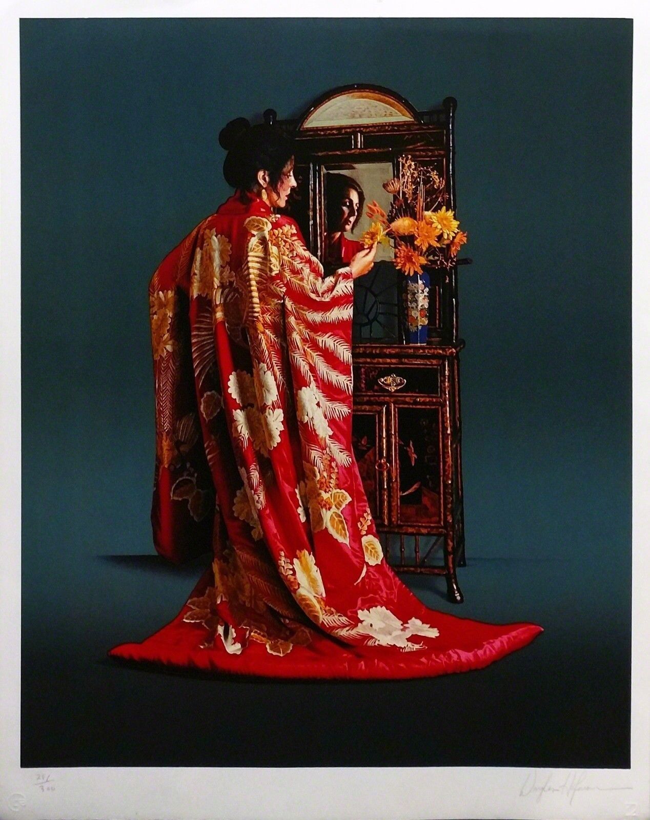 RED KIMONO by Douglas Hofmann, 1984