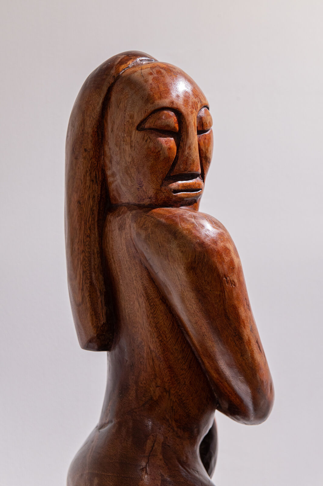 Artwork by Oku Ampofo, Daughter of the Earth, Made of King ebony 