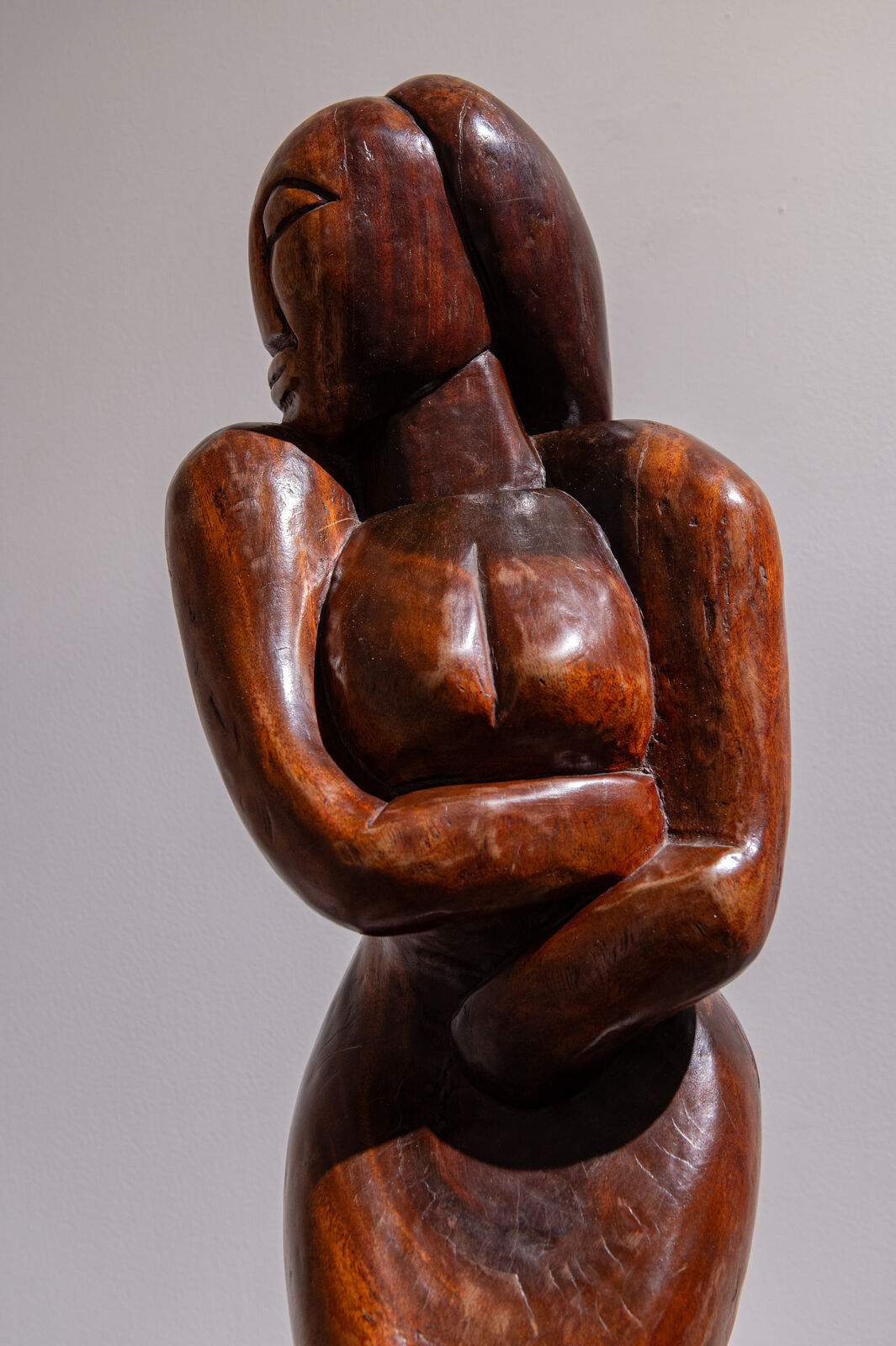 Artwork by Oku Ampofo, Daughter of the Earth, Made of King ebony 