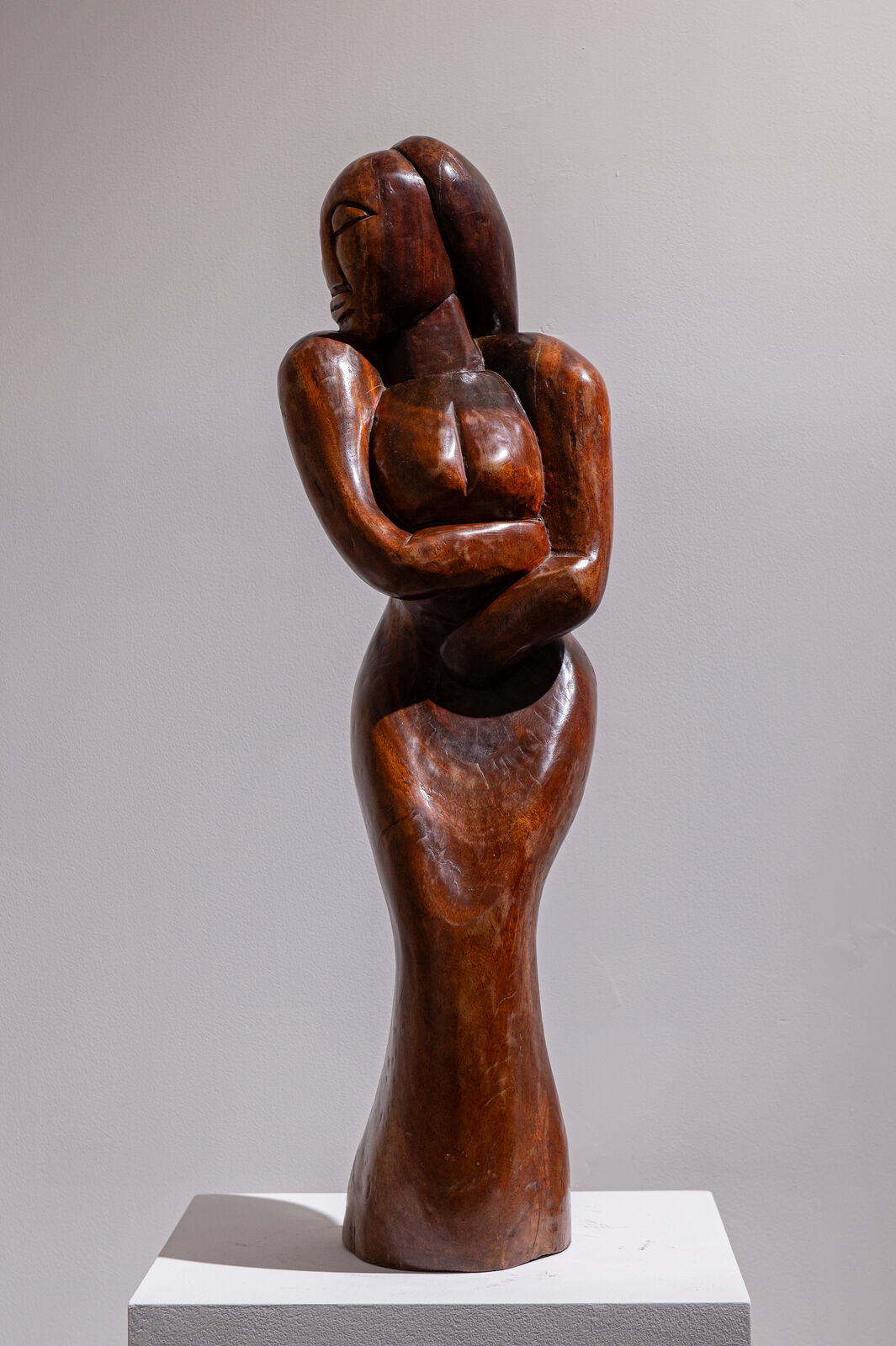 Artwork by Oku Ampofo, Daughter of the Earth, Made of King ebony 