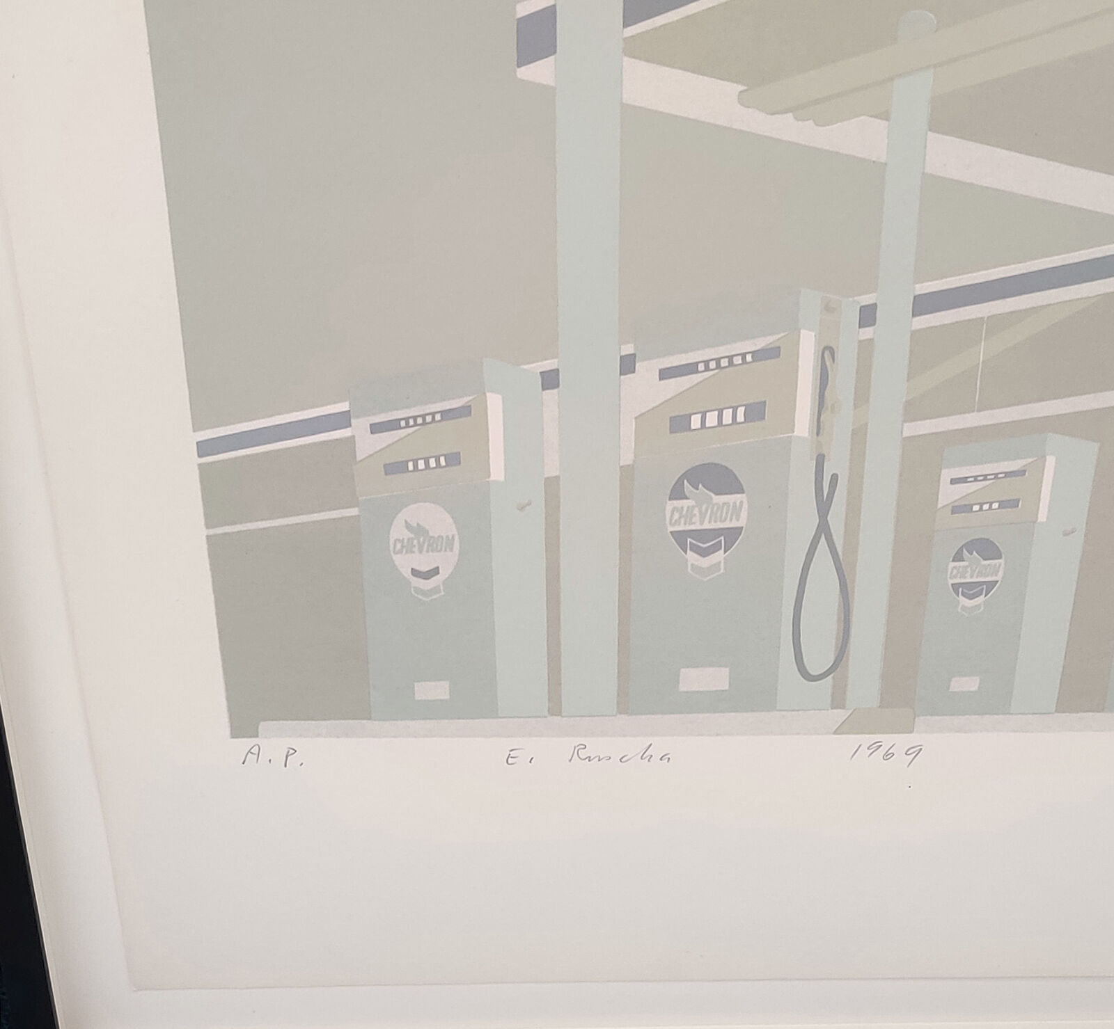 Artwork by Ed Ruscha, CHEESE MOLD STANDARD WITH OLIVE, Made of Screenprint 