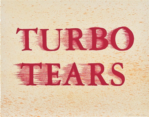 Turbo Tears by Ed Ruscha, 2020