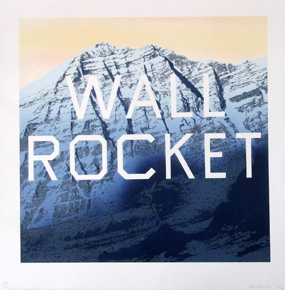 Wall Rocket by Ed Ruscha, 2013