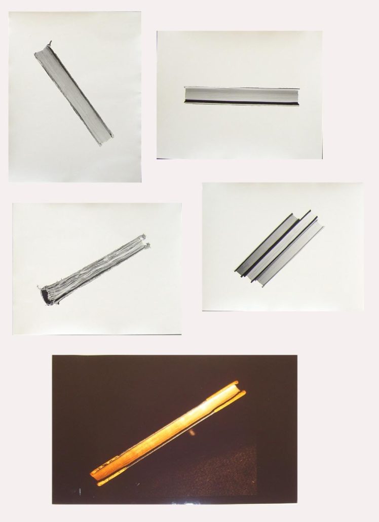 A series of four pictures showing different types of metal strips.