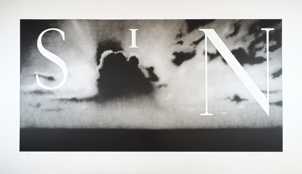 Sin – Without by Ed Ruscha, 2002