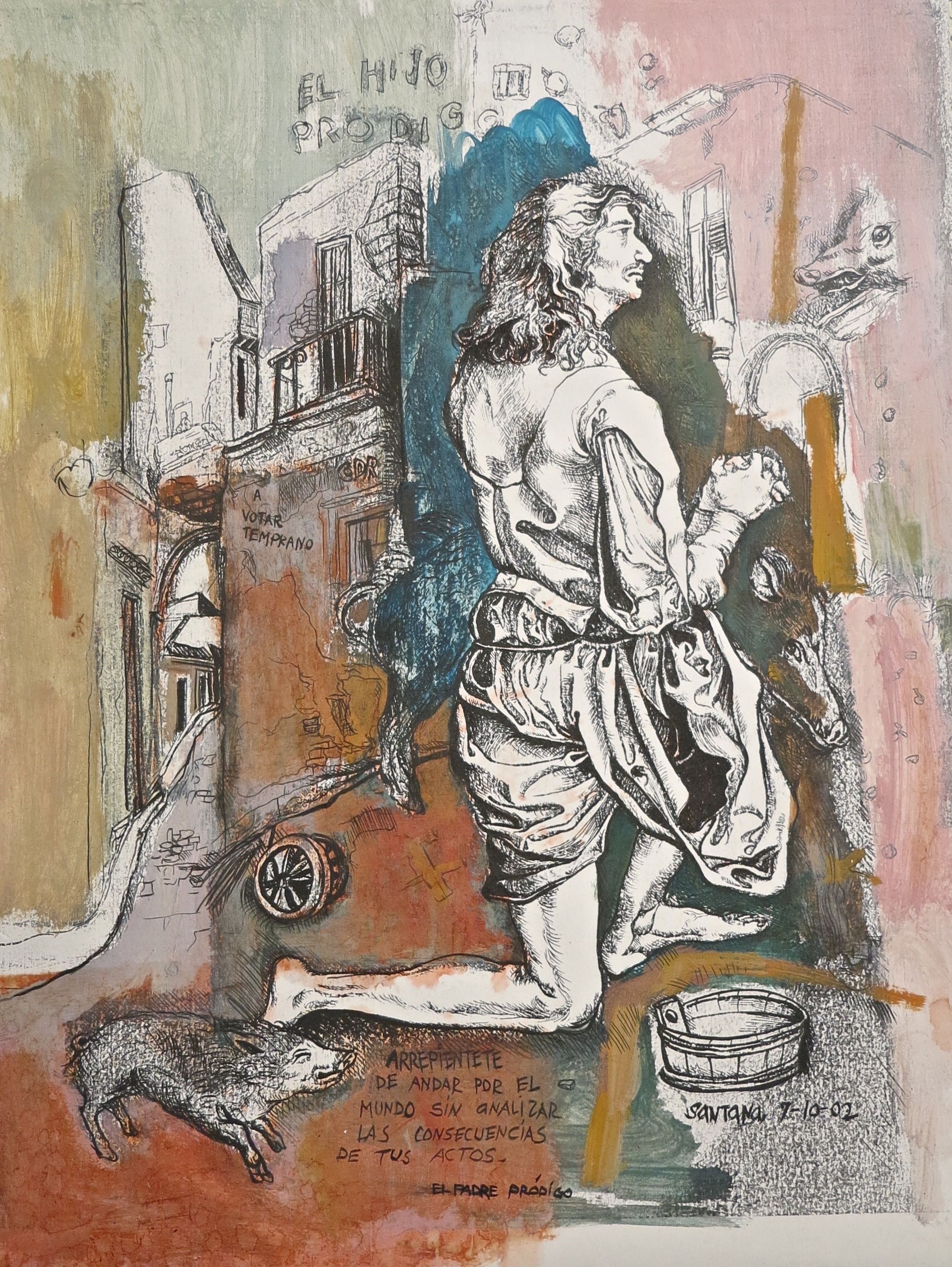 El padre prodigal by Eduardo Santana, 2003