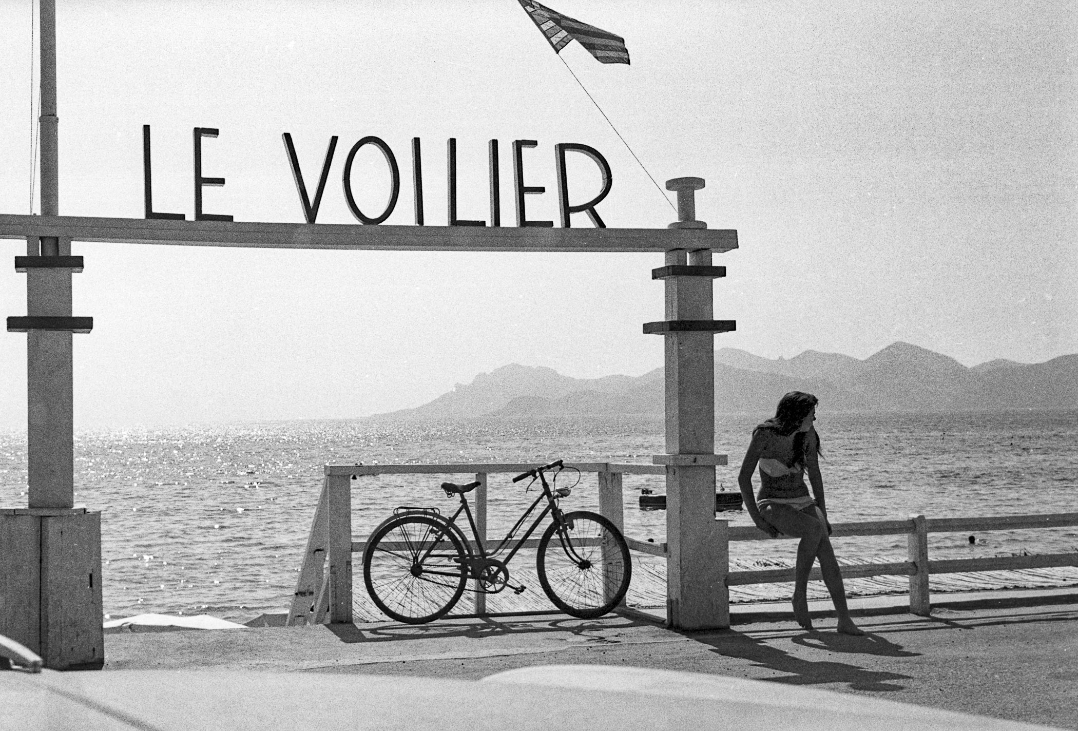 Le Voilier Beach, Cannes by Edward Quinn, 1953