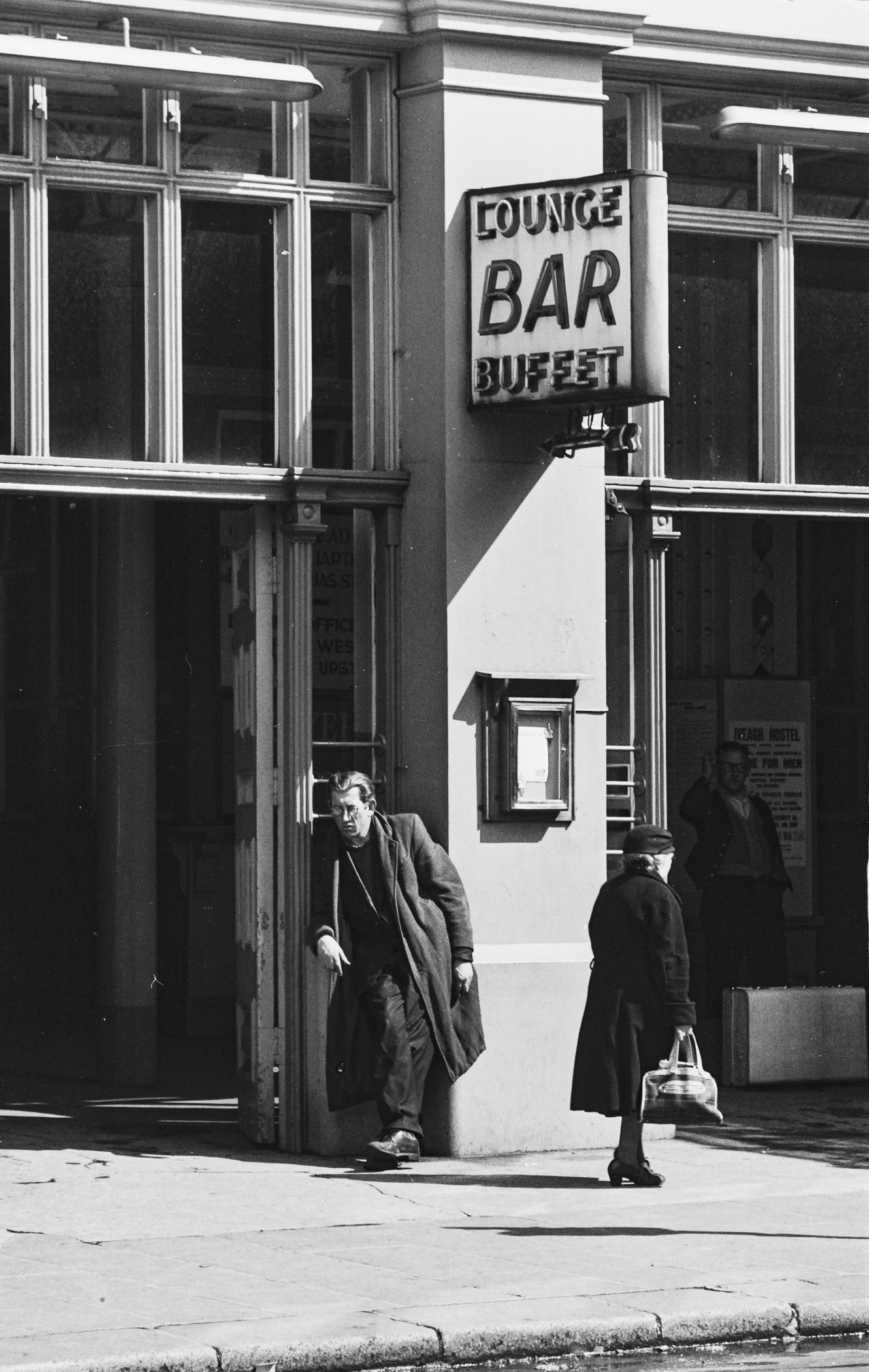 Lounge Bar Buffet Entrance to Westland Row Railway Station by Edward Quinn, 1963