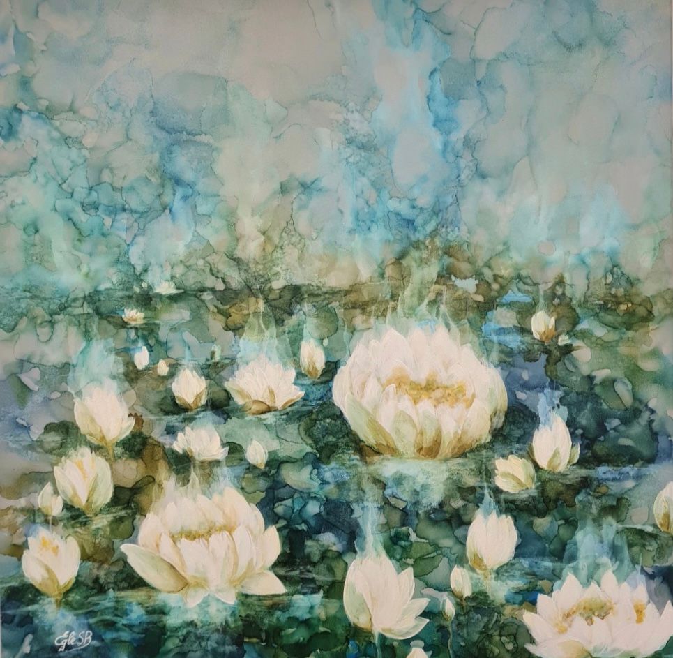 Symphony of Waterlilies by Egle  Stabuzyte-Brazdzioniene, null