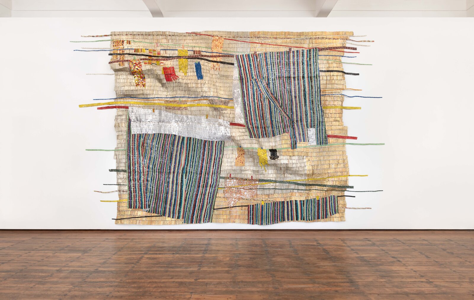 Artwork by El Anatsui