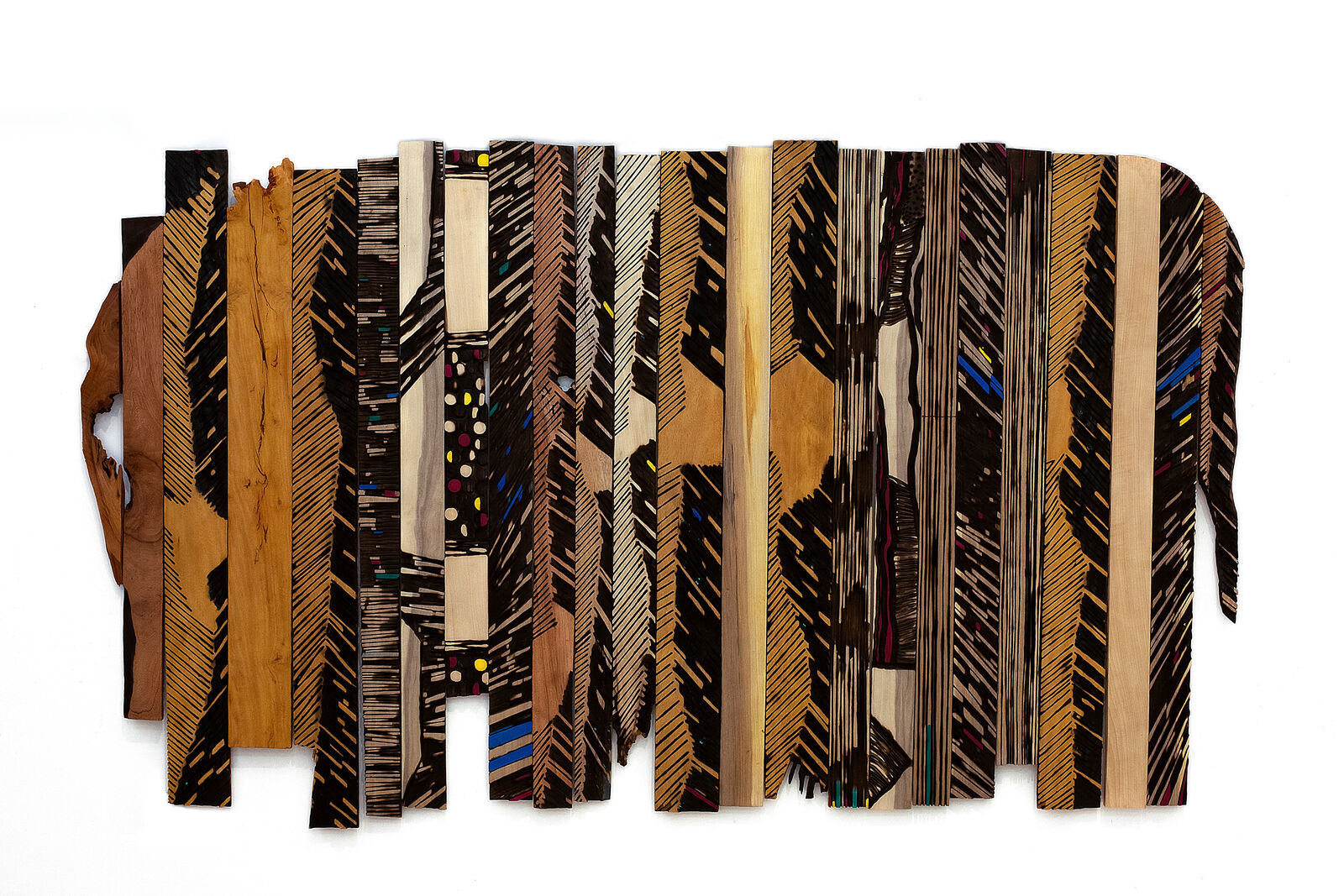 Artwork by El Anatsui