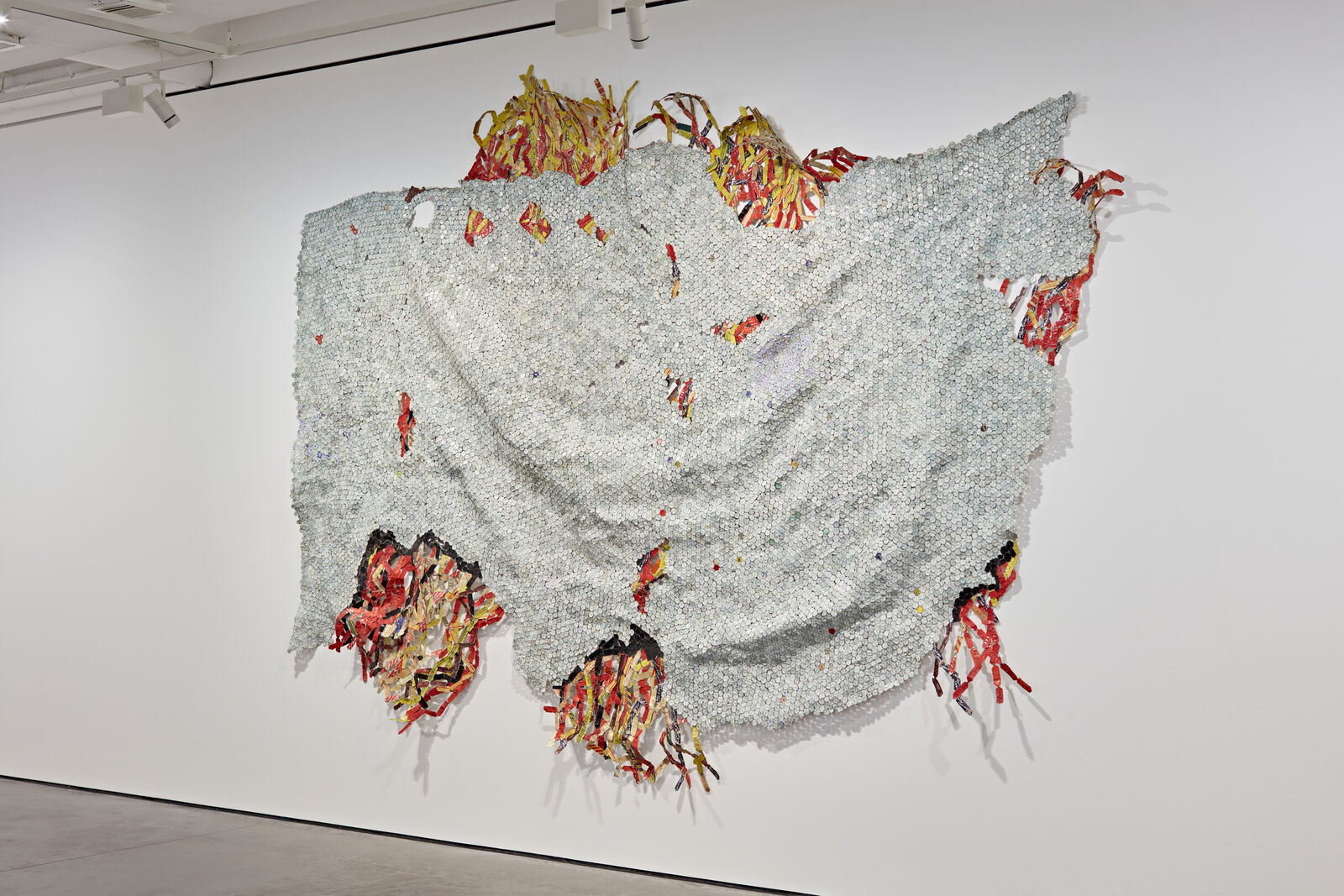 Fire on Ice by El Anatsui, 2024