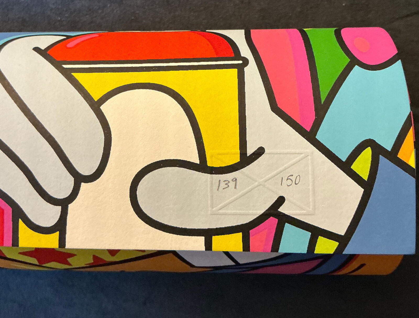 A colorful poster with a bunch of cartoon characters on it.