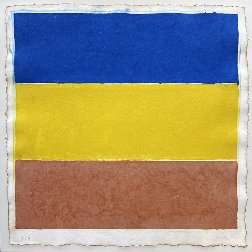 Colored Paper Image XVI (Blue/Yellow/Red) by Ellsworth Kelly, 1976