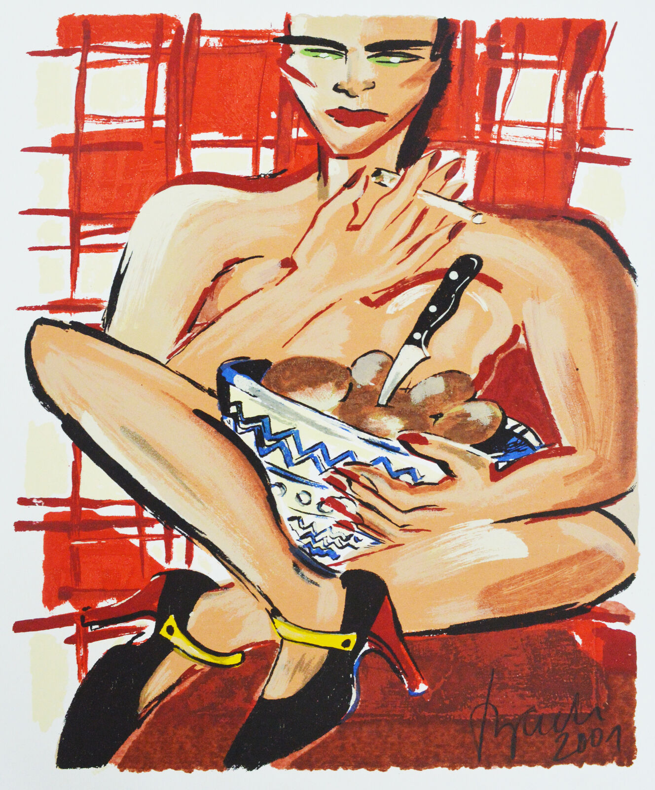 Potato Diva by Elvira Bach, 2001