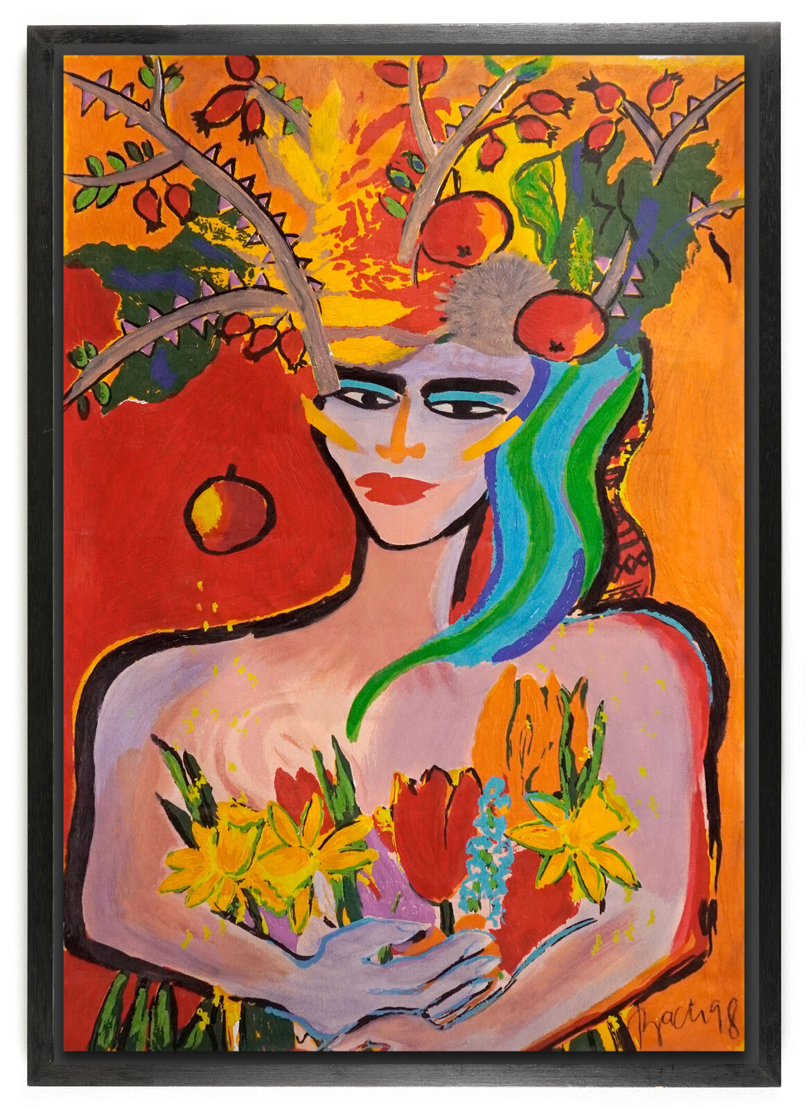 Earthly Paradise' by Elvira Bach, 1998