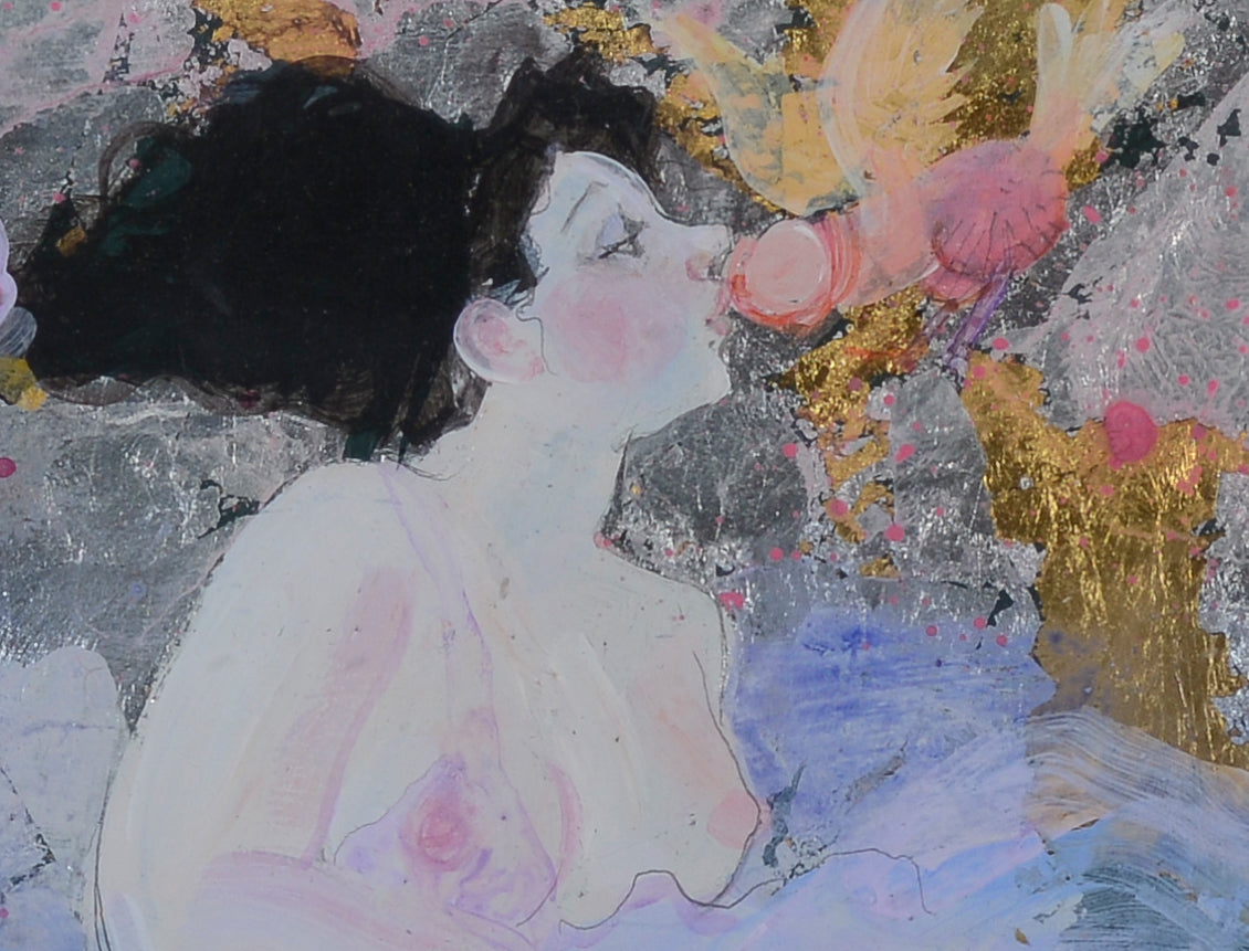 Erotic scene with lady