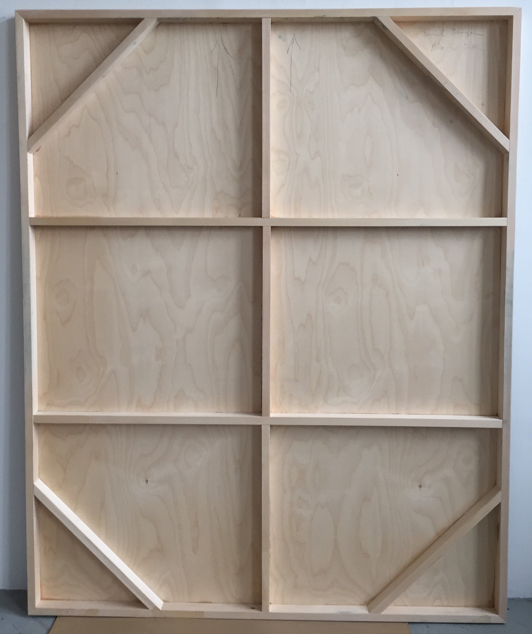 Artwork by Emily Berger, Blue on Blue, Made of Oil on wood panel 