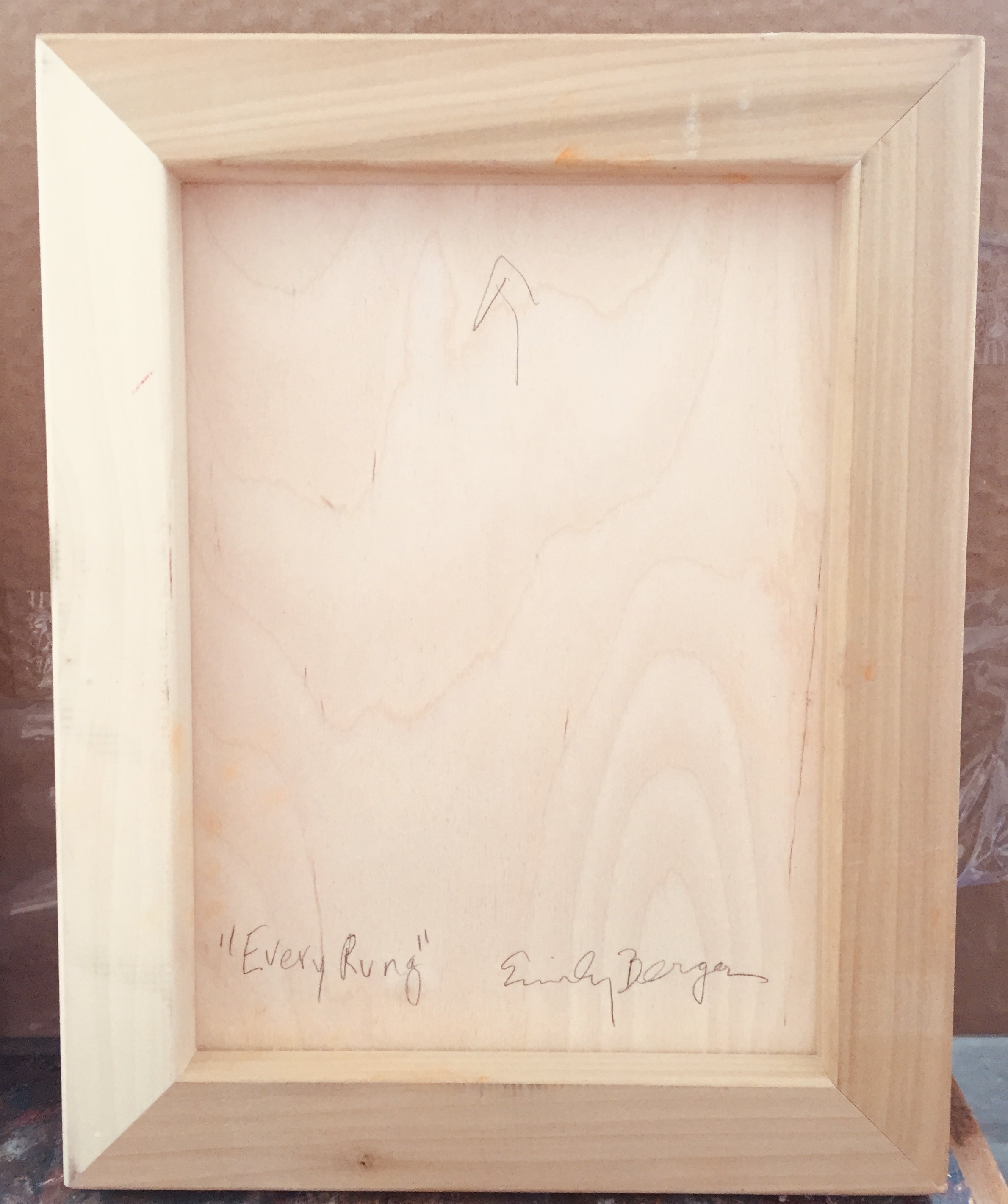 Artwork by Emily Berger, Every Rung, Made of Oil on wood panel 