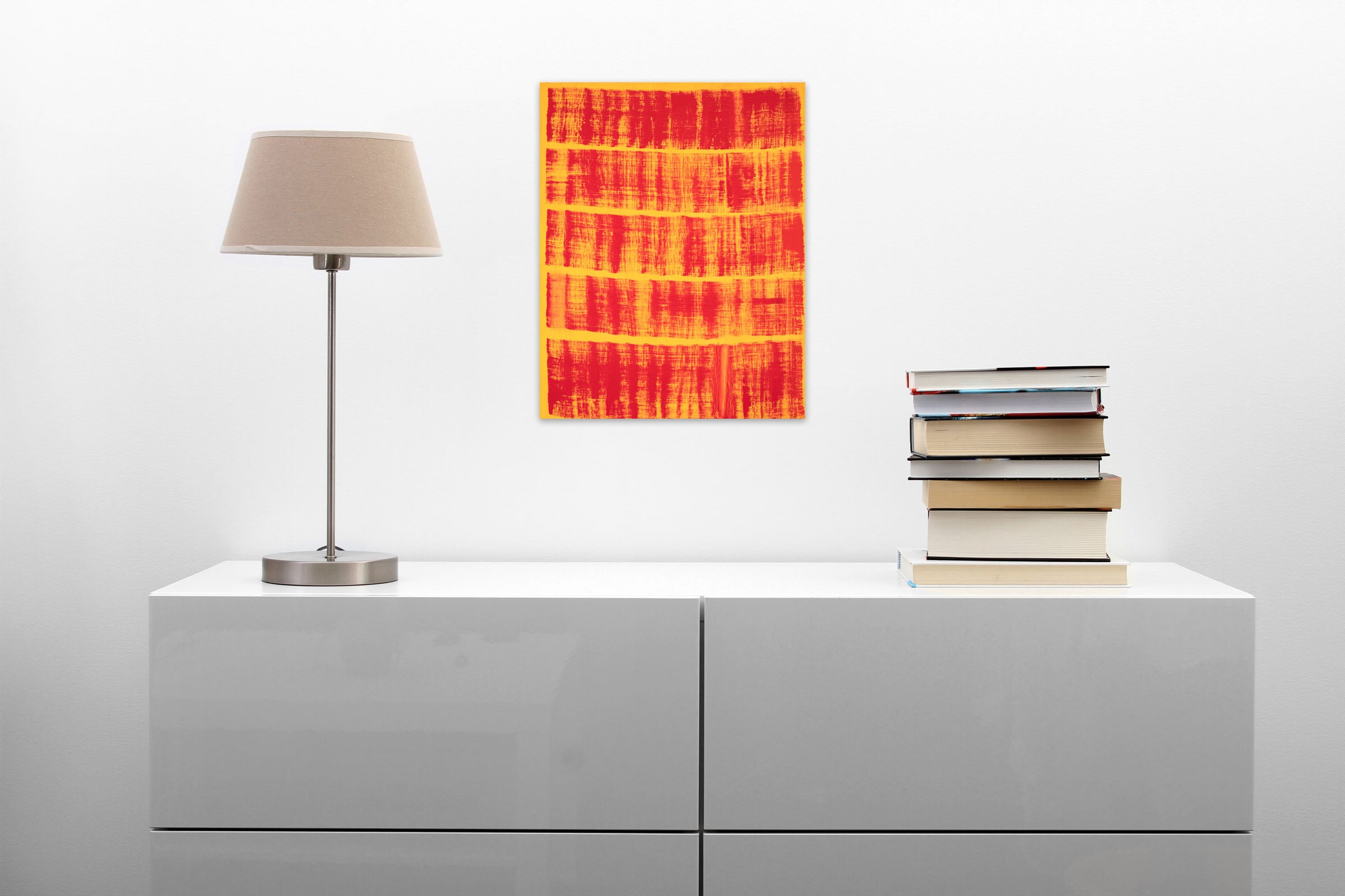 Artwork by Emily Berger, Every Rung, Made of Oil on wood panel 