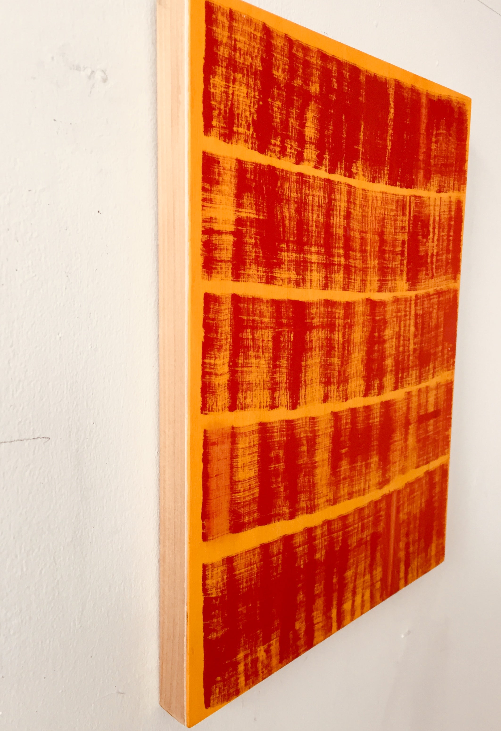 Artwork by Emily Berger, Every Rung, Made of Oil on wood panel 