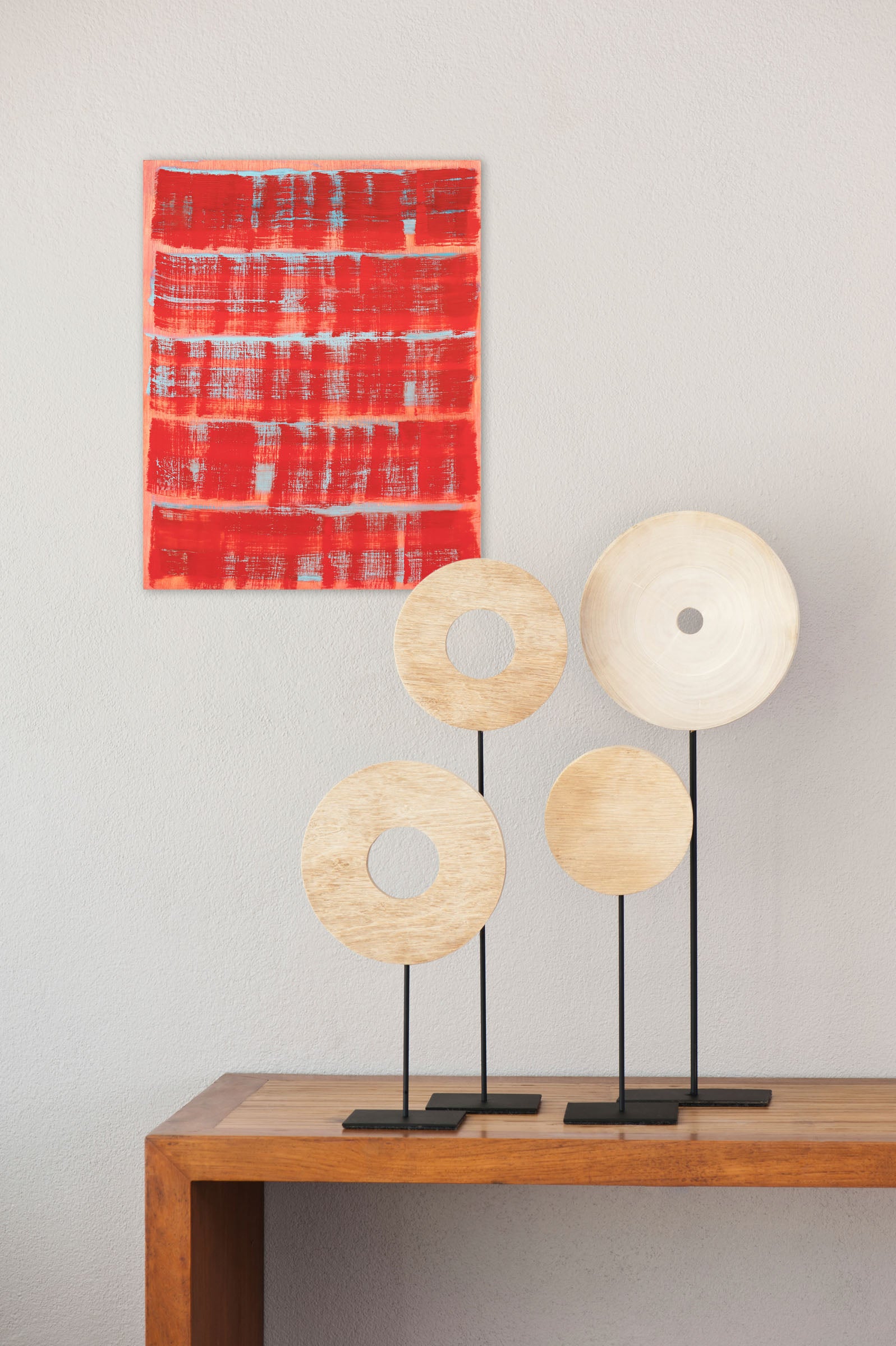 Artwork by Emily Berger, Hit it, Made of Oil on wood panel 